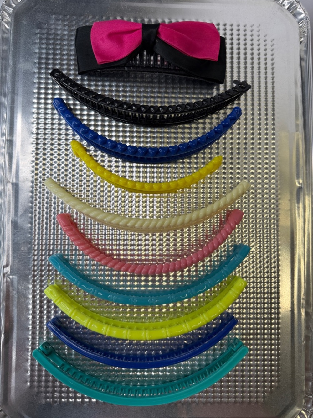 Muti Design & Color Banana Clips 10pc - Women Accessories Vintage